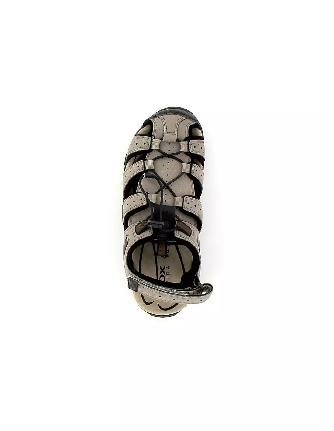 GEOX GEHABSOL U6224B TAUPE BLK - Sandales, mules & nu-pieds Taupenoir