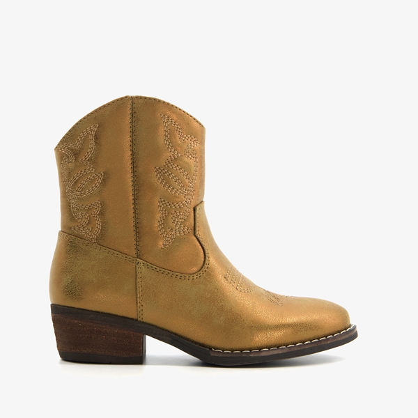 Blue Box meisjes western boots goudkleurig