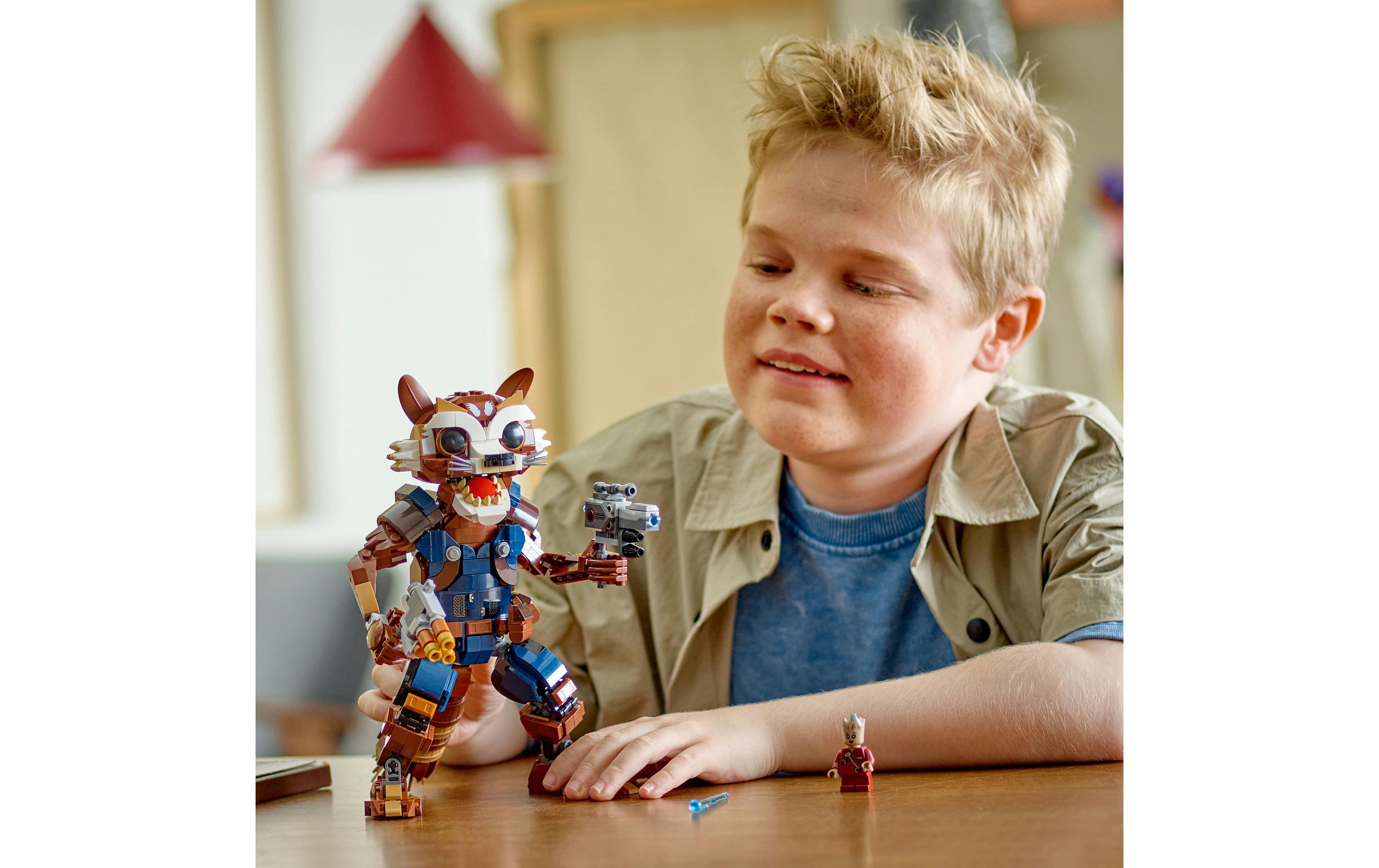 Marvel Rocket & Baby Groot 76282Bau- und Spielset zum Spielen und Ausstellen