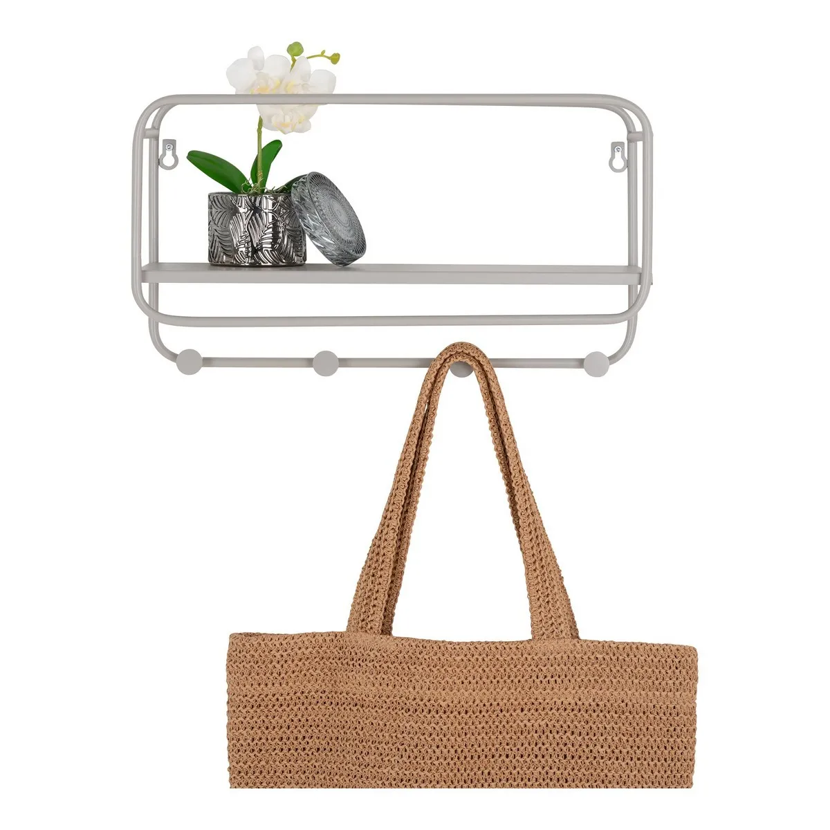 Epikasa Porte-Manteau Murale Feira - Gris
