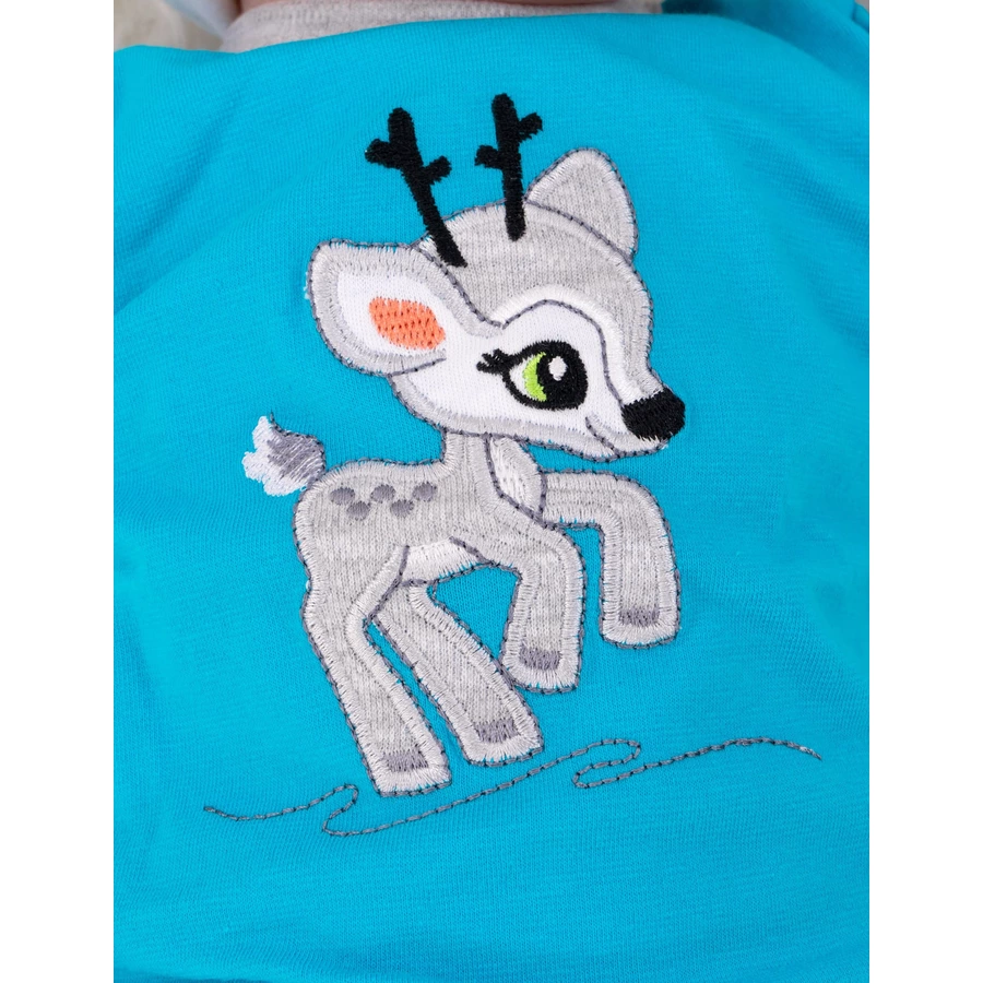 Koala Baby 2tlg Set Shirt + Hose Rentier - by Koala Baby grau türkis