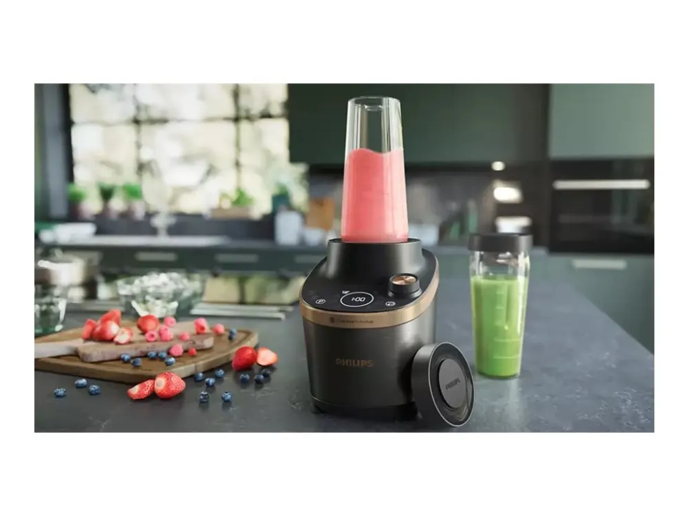 Philips HR3770 - Blender - 2 liter - 1.5 kW - sort/kobber
