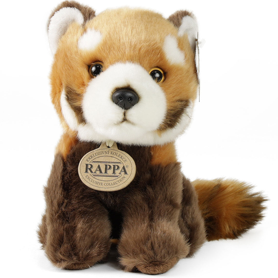 Rappa knuffelpanda rood - 18 cm
