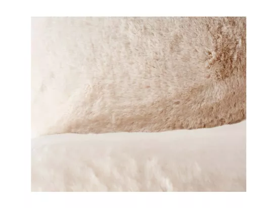 Fauteuil effet fourrure blanche Grand