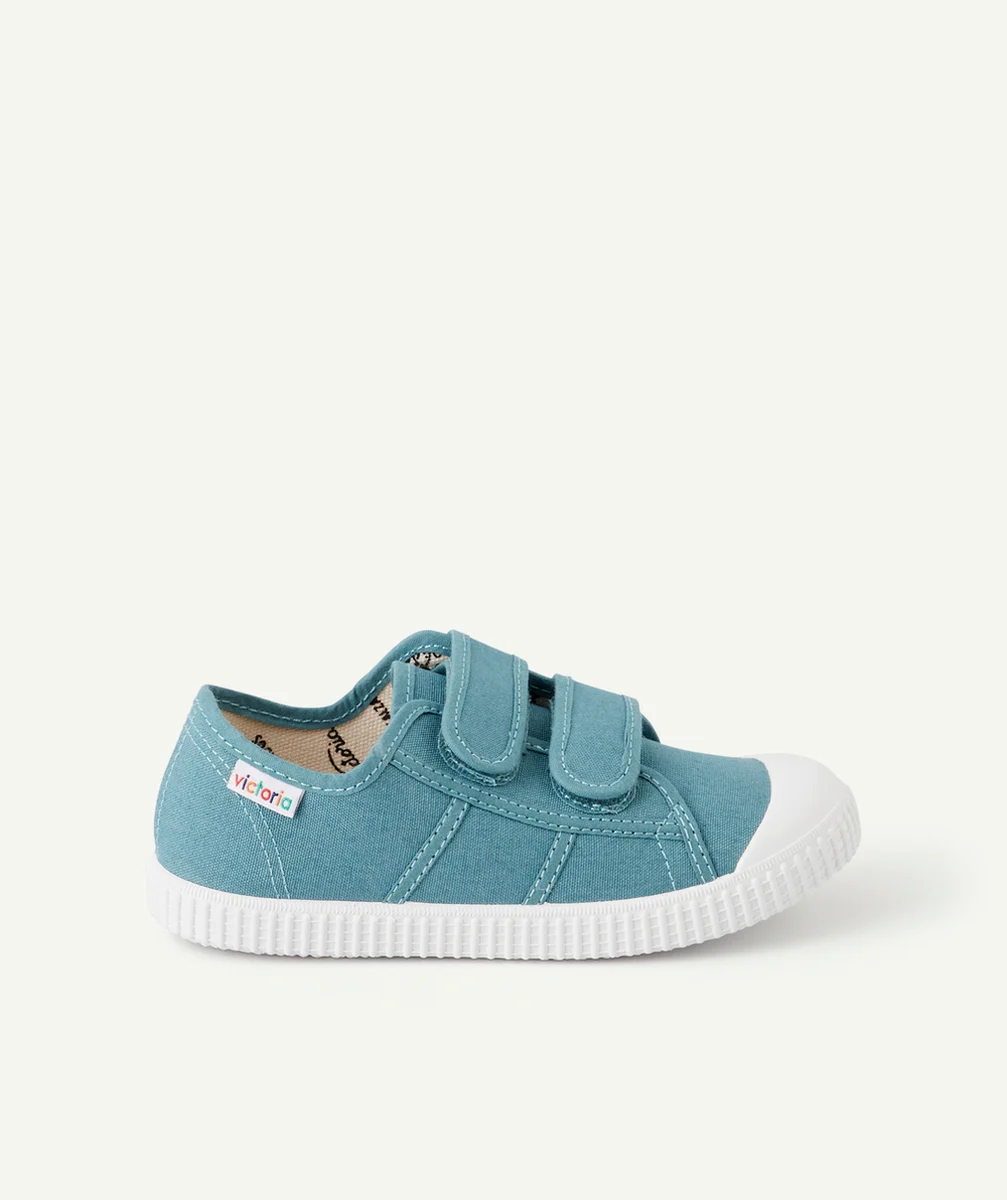 VICTORIABASKETS EN TOILE BLEU AVEC DOUBLE SCRATCH