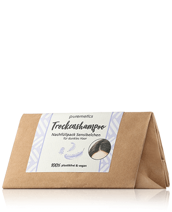 puremetics Trocken-Shampoo Sensibelchen - dunkles Haar Nachfüllpack 100g