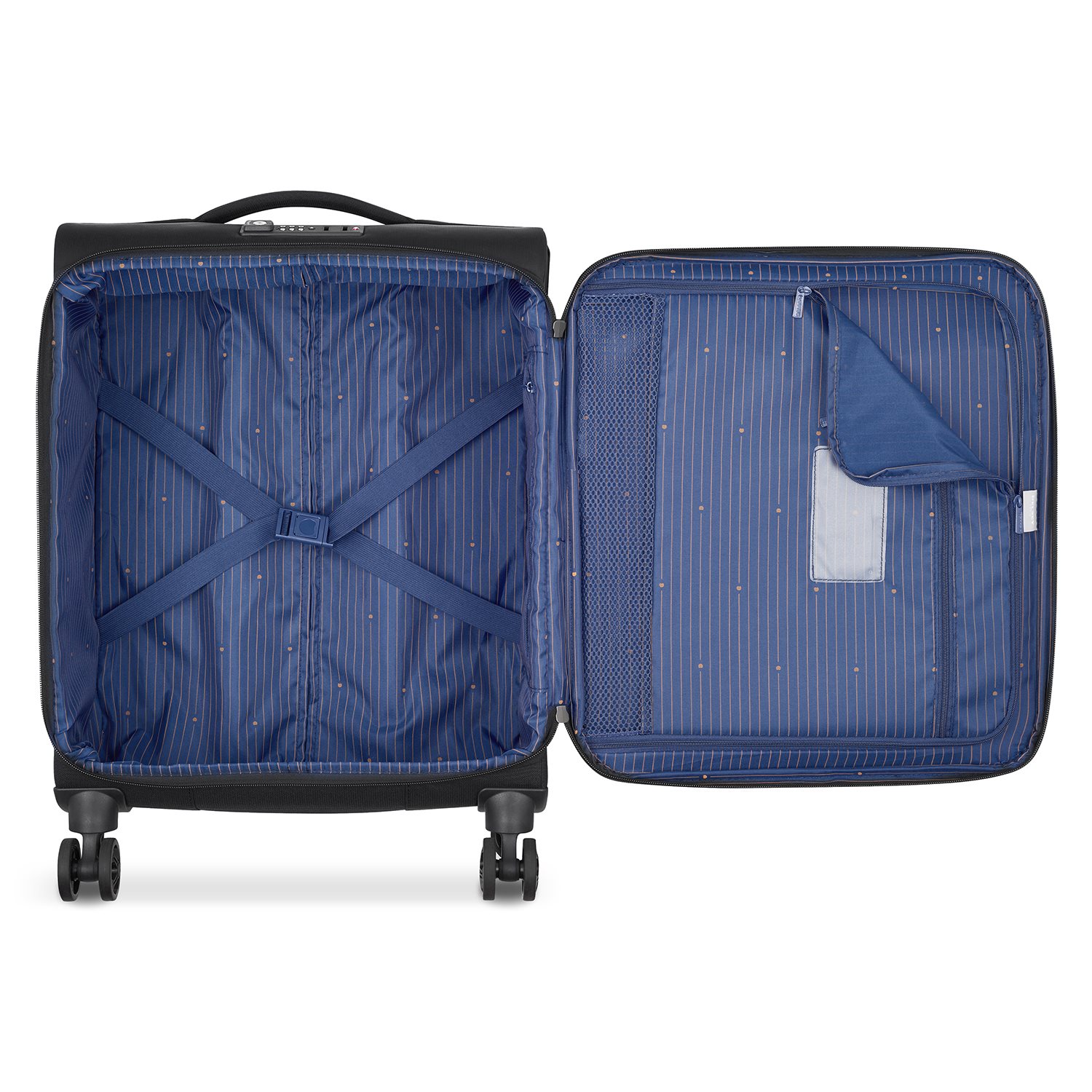 Delsey Brochant 2.0 Slim Cabin Trolley 55/40 Expandable 4W black