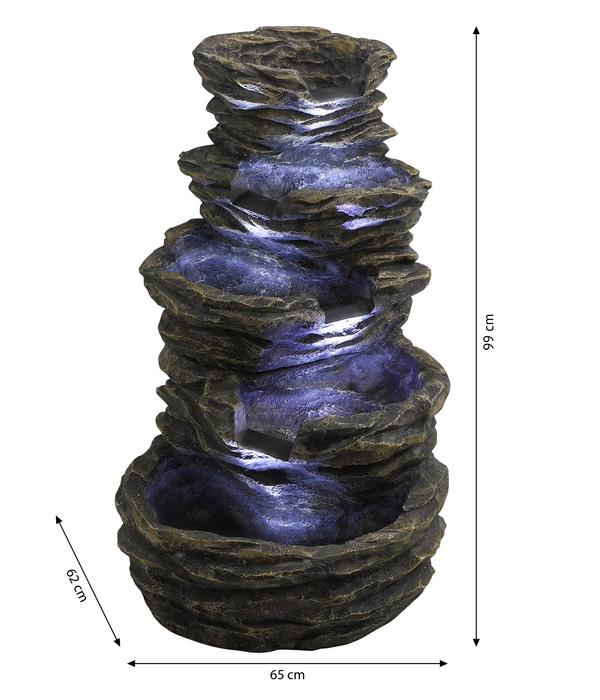 Dehner Polyresin-Gartenbrunnen Roccia,