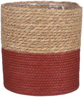 Mica Decorations plantenmand Rachel rood D 19 H 19 cm