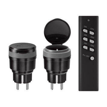 KlikAanKlikUit schakelset AGC2-3500R met afstandsbediening en 2x stopcontact