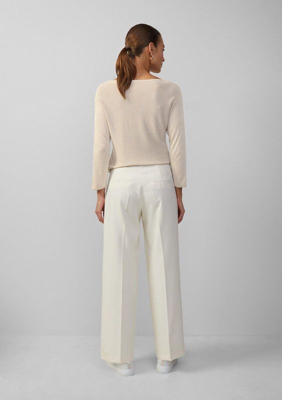 s.Oliver BLACK LABEL - Gebreide Pullover - Effen - Viscosemix - Relaxed Fit