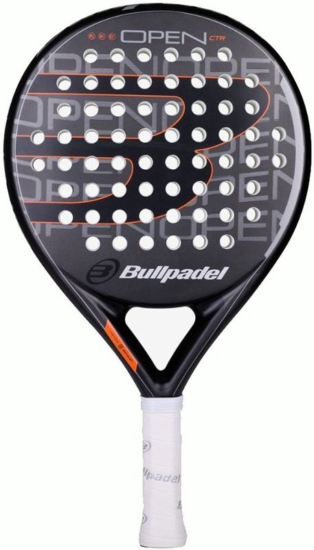 Bullpadel - Open CTR - Padelracket - Zwart / Grijs - 360-370 gram