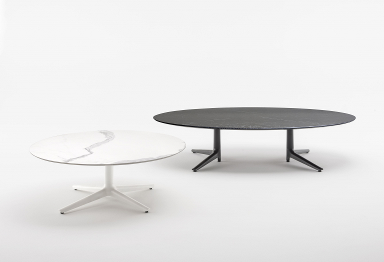 Kartell Multiplo Low salontafel 118, wit