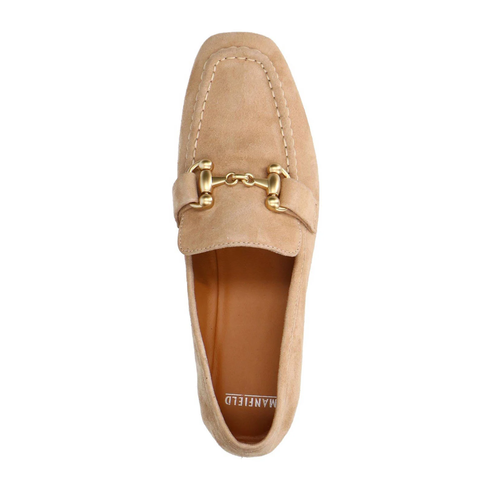 Manfield suède loafers beige