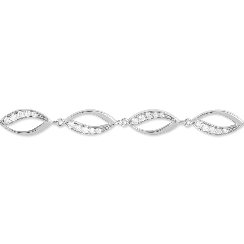 Bracelet Tulin Argent Blanc Oxyde De Zirconium