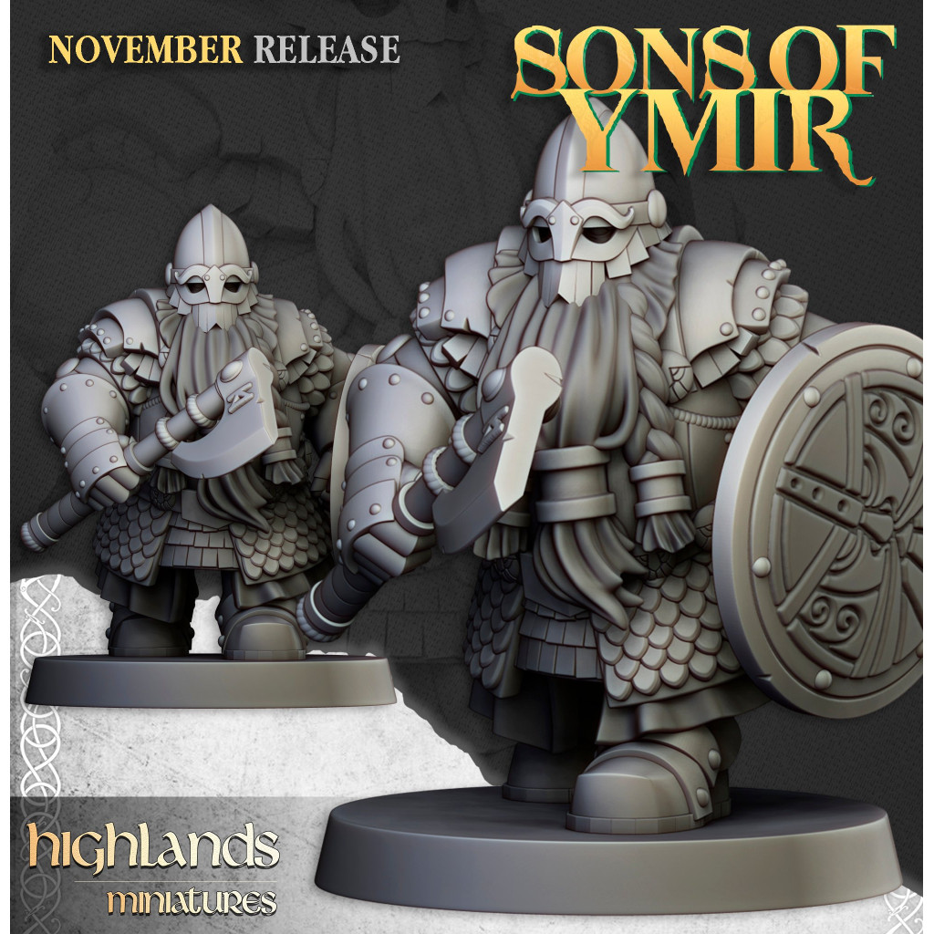 Highlands Miniatures - Sons of Ymir - Guerriers Nains