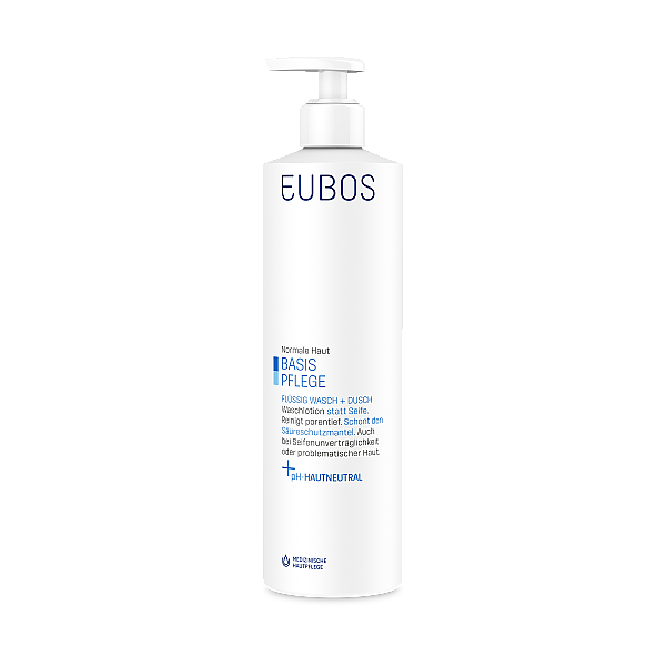 Eubos Seife<br>400 ml, flüssig, unparfümiert blau Dosierspender