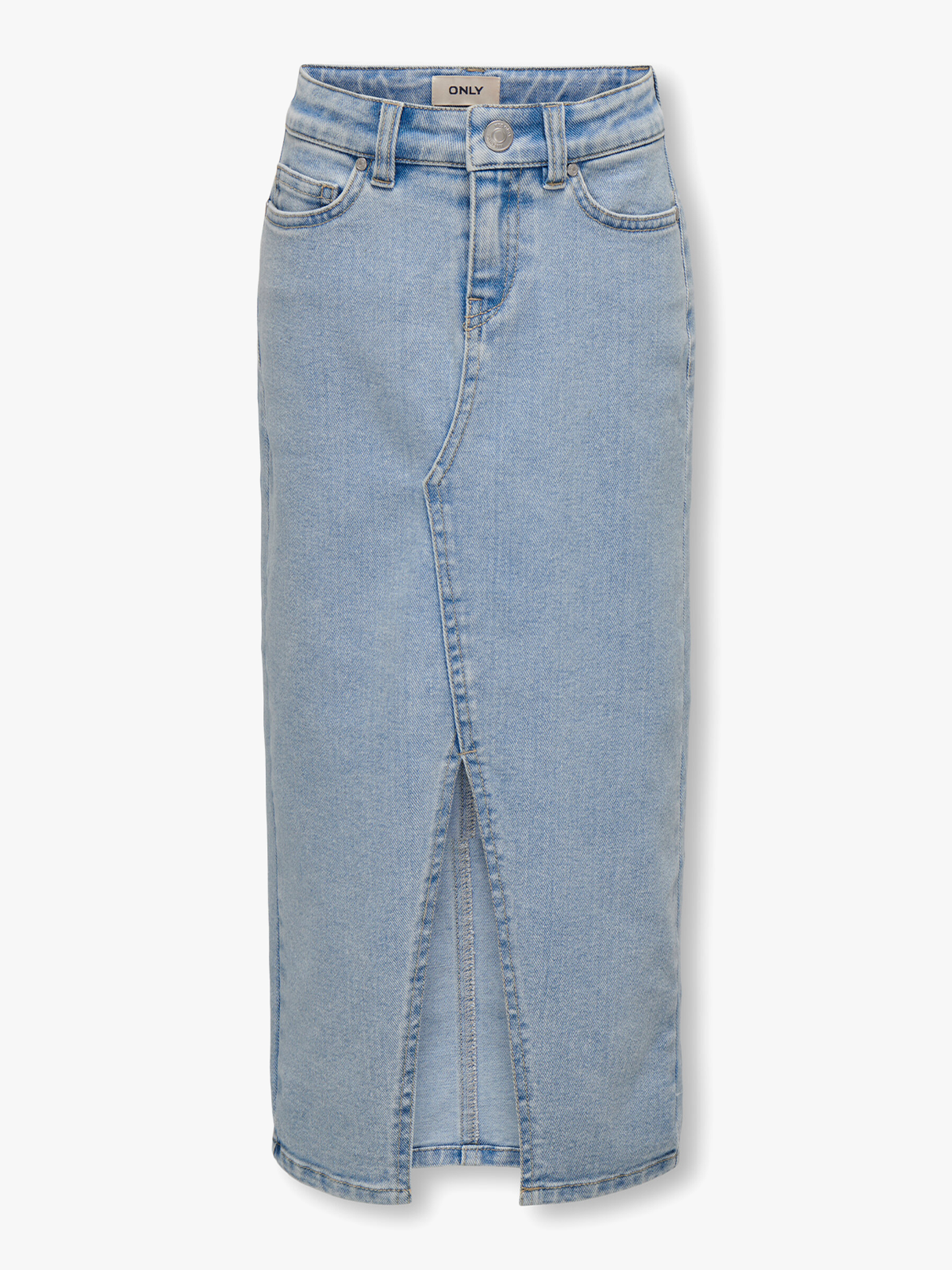 Siri Front Slit Skirt Denim Gua