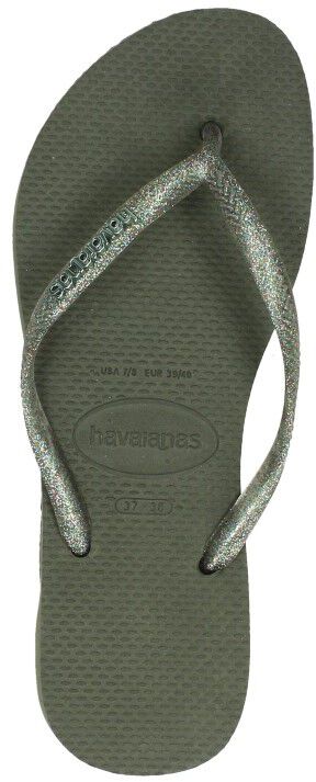 Havaianas Slim Logo Metallic groen