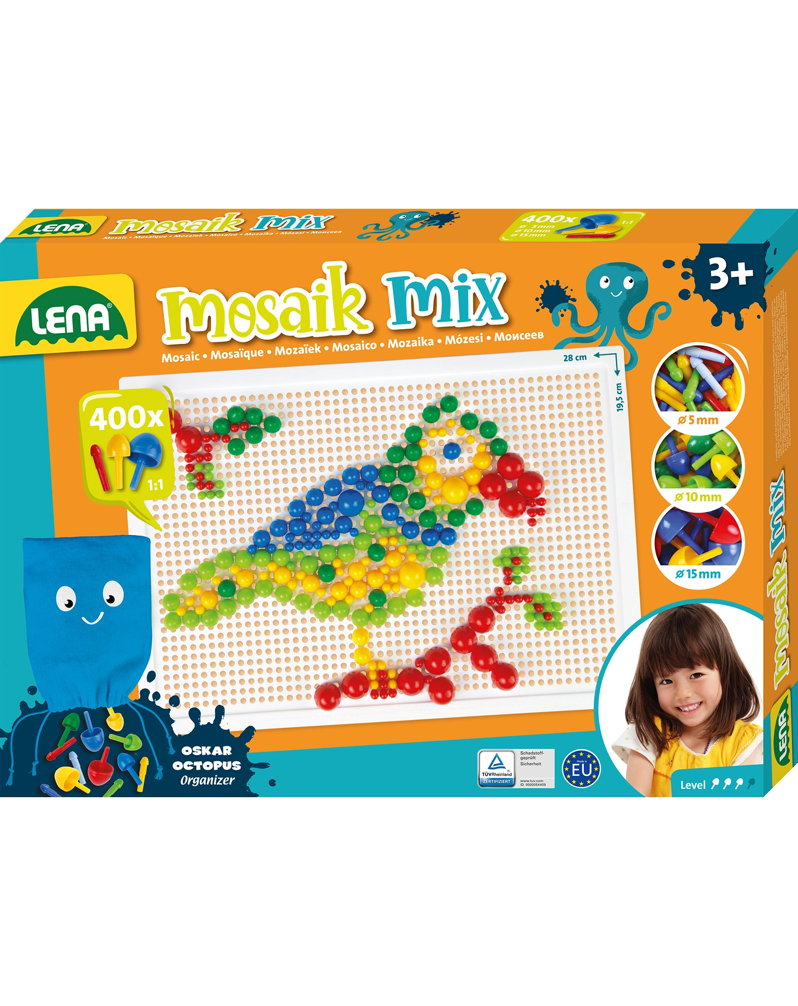 Mosaik-Set COLOR MIX groß 400-teilig