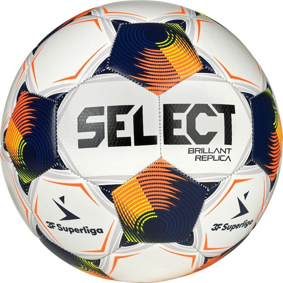 Select Ballon Brillant Replica V25 3F Superliga - Blanc/Orange