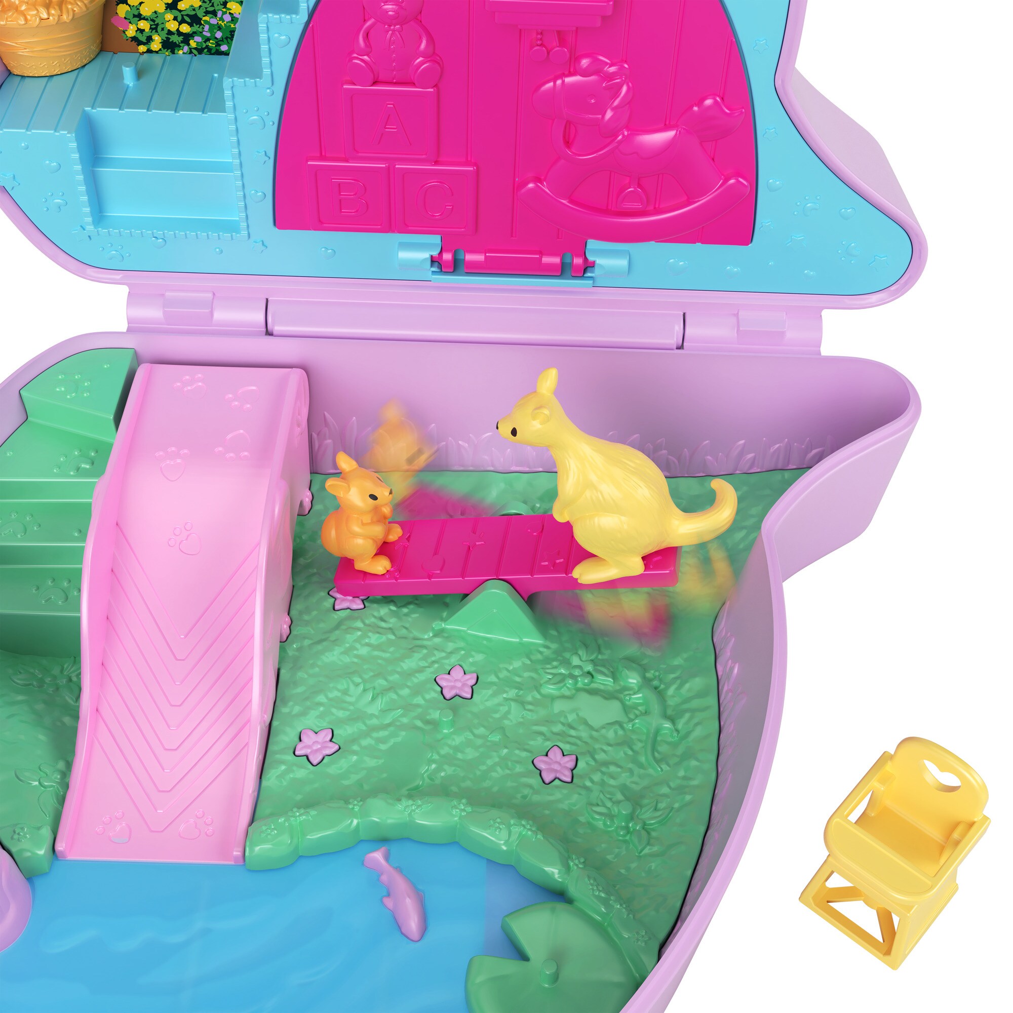 Mattel Spielfigur Polly Pocket Mama & Joey Kangaroo Tasche