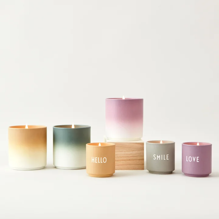Design Letters - Duftkerze, Hello / beige
