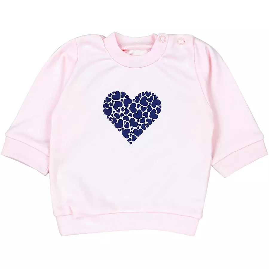 TupTam Baby Mädchen Langarmshirt Babyhose Outfit 2teilig rosablau