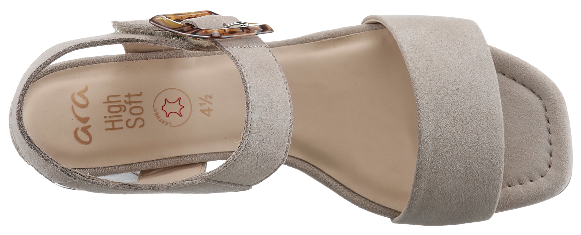 Ara Sandalette »BRIGHTON«  , Sommerschuh, Sandale, Blockabsatz, in Bequemweite G (= weit)