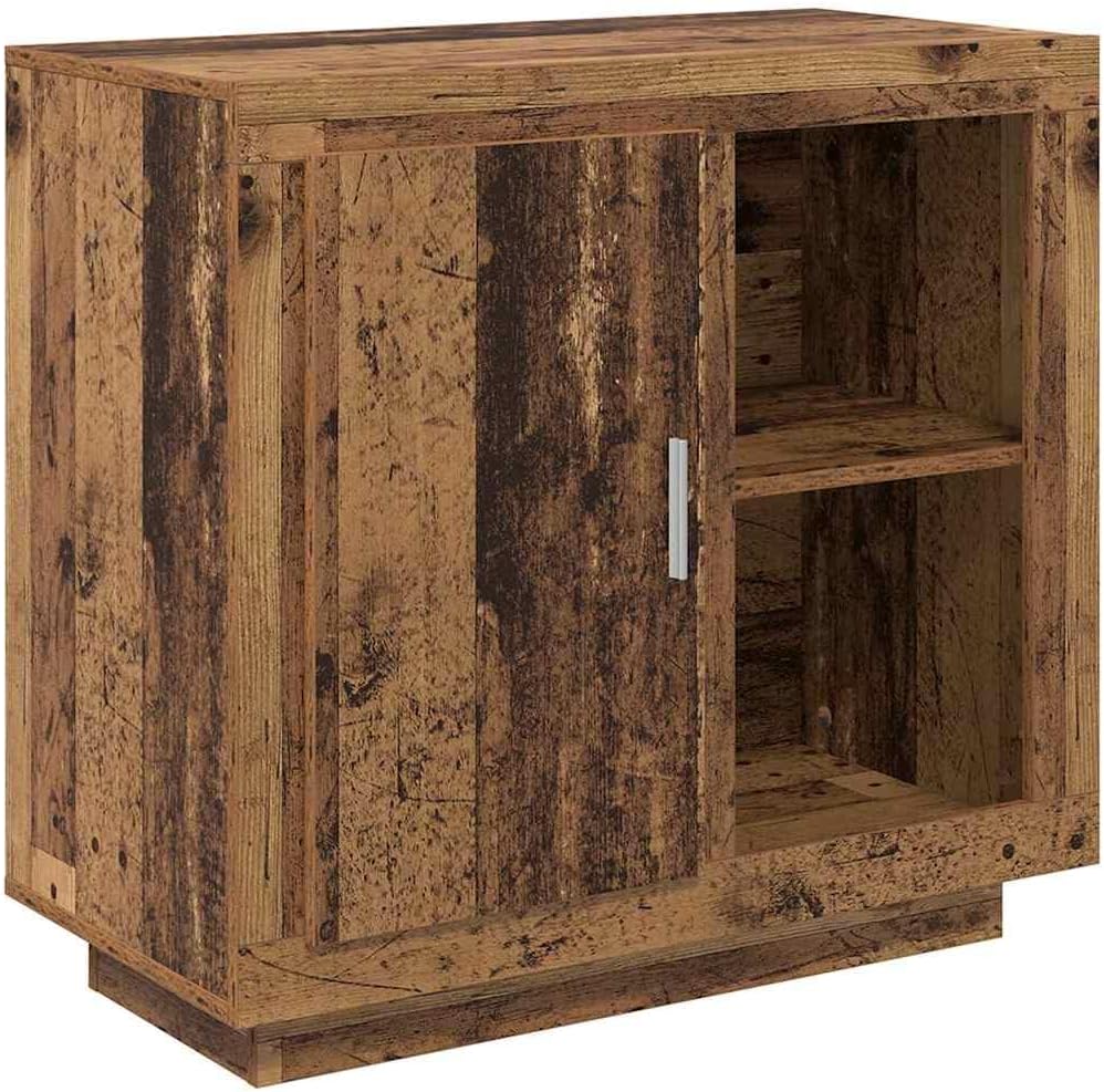 Sideboard Altholz, 80x40x75 cm, Holzwerkstoff, Kommode für Wohnzimmer, Flurschrank mit Stauraum, robuste Aufbewahrung