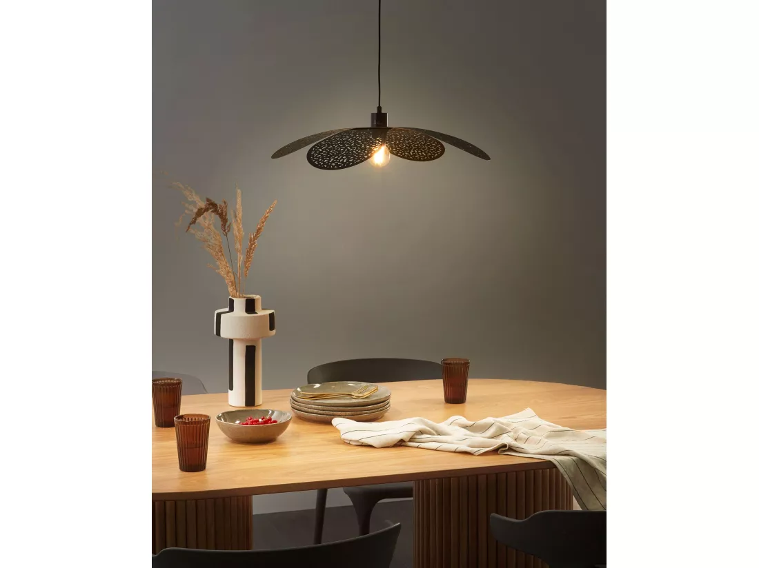 Lampe suspension KOSHI Métal Noir