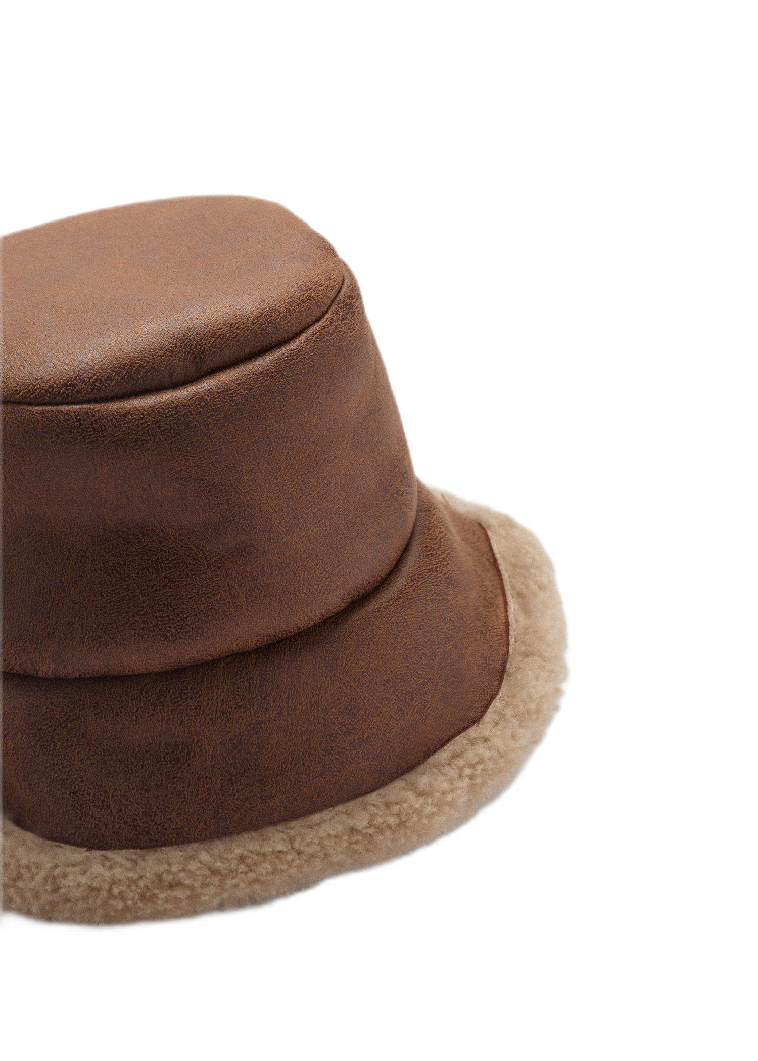 Mango bucket hat bruin