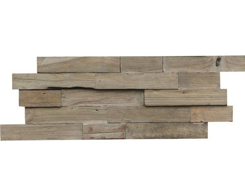 Houten lambrisering Teak Reclaimed Gun Smoke 20x50 cm