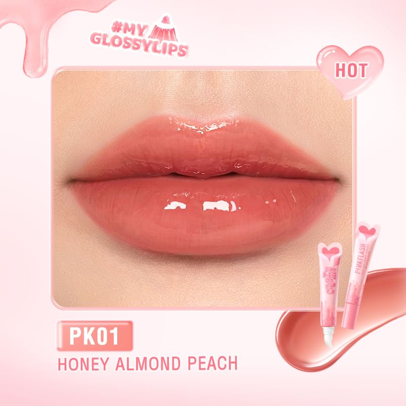 PINKFLASH - Hydraterende lipgloss - 3 kleuren
