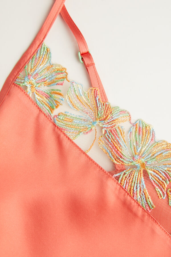 Blusa de seda em tons de doce
