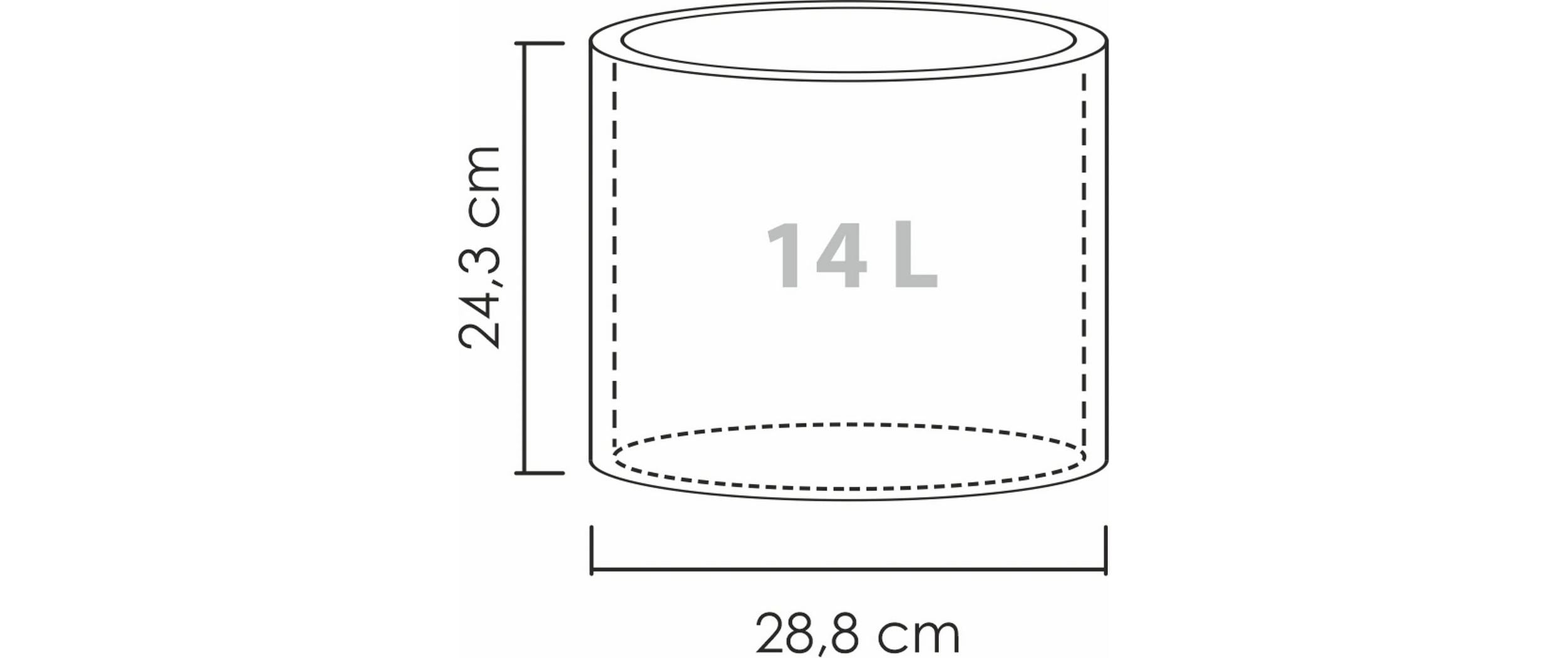 Panzano PFG 30/130 GranitPflanzengefäss