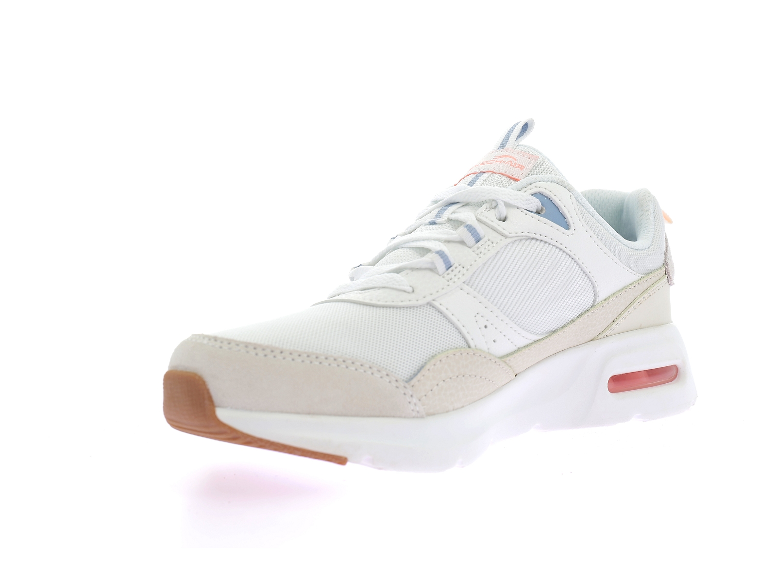 Skechers-SKECH AIRE COURT RETRO AV Matières combinées Blanc Beige