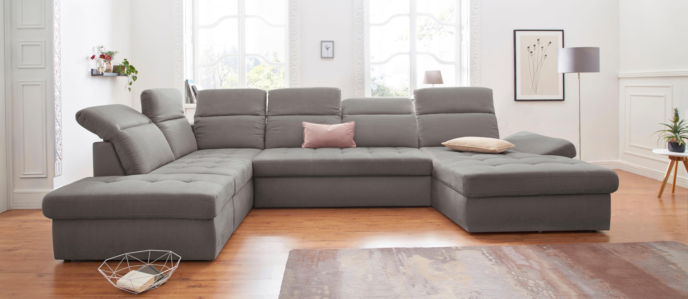 sit&more Wohnlandschaft »Stardust U-Form« inklusive Kopfteilverstellung und Armlehnenfunktion