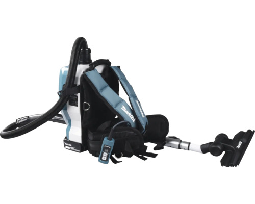 Makita DVC261ZX15 2x18V snoerloze handstofzuiger met rugzak, zonder accu en lader, inclusief 2 mondstukken en filter