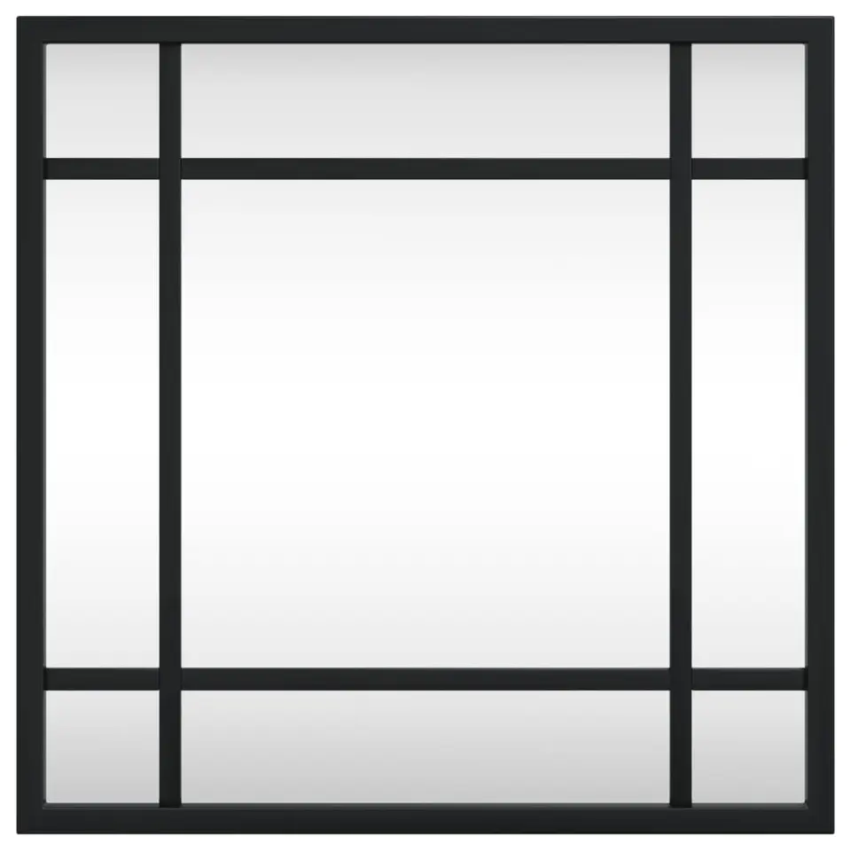vidaXL - Wandspiegel - Zwart - IJzer - 30 x 30 cm