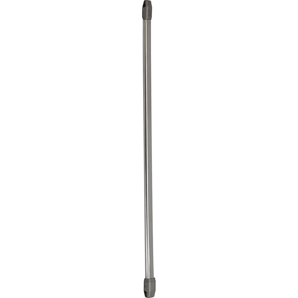 Lot de 2 tringles de vitrage ovales extensibles chrome 60-80cm
