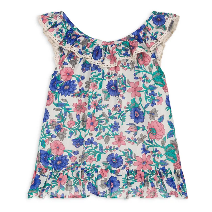 Louise Misha Top Zelie Fleuri | Bleu