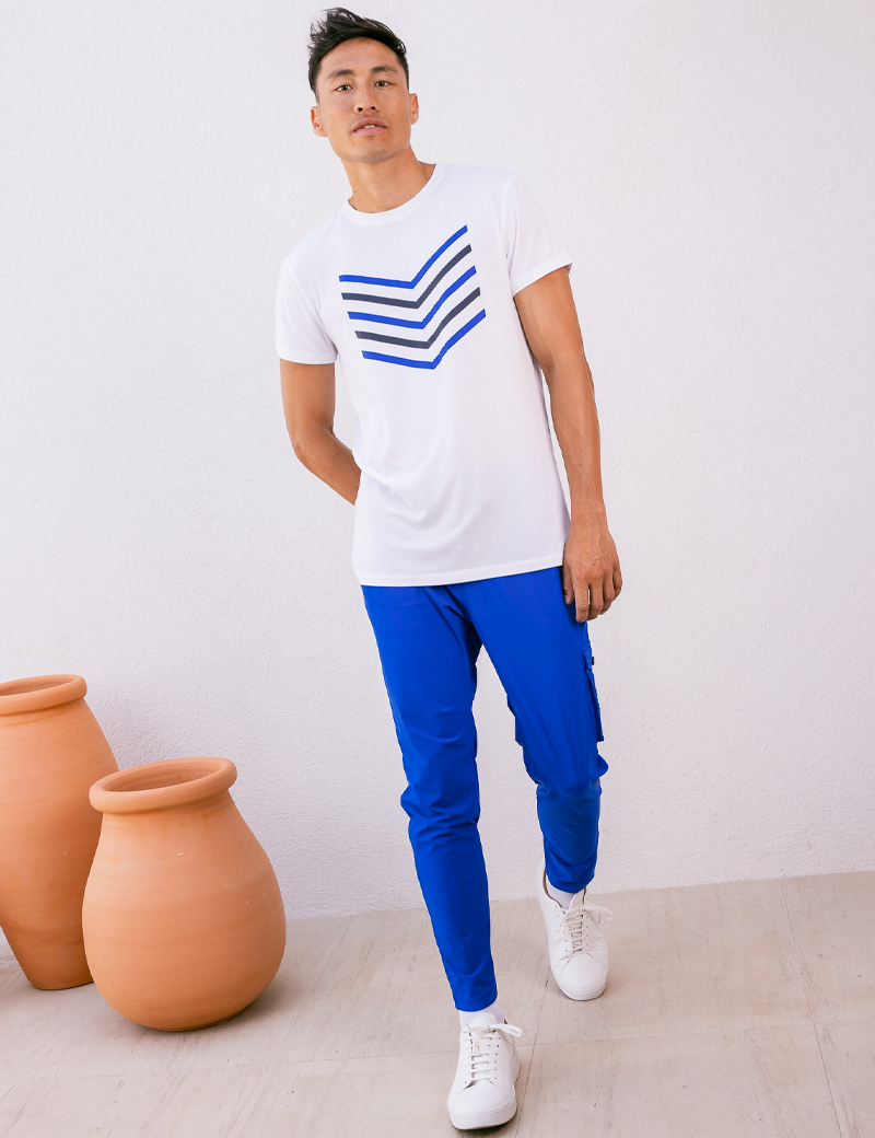HBT PANTALON HOMME CARGO CHRIS  BLEU