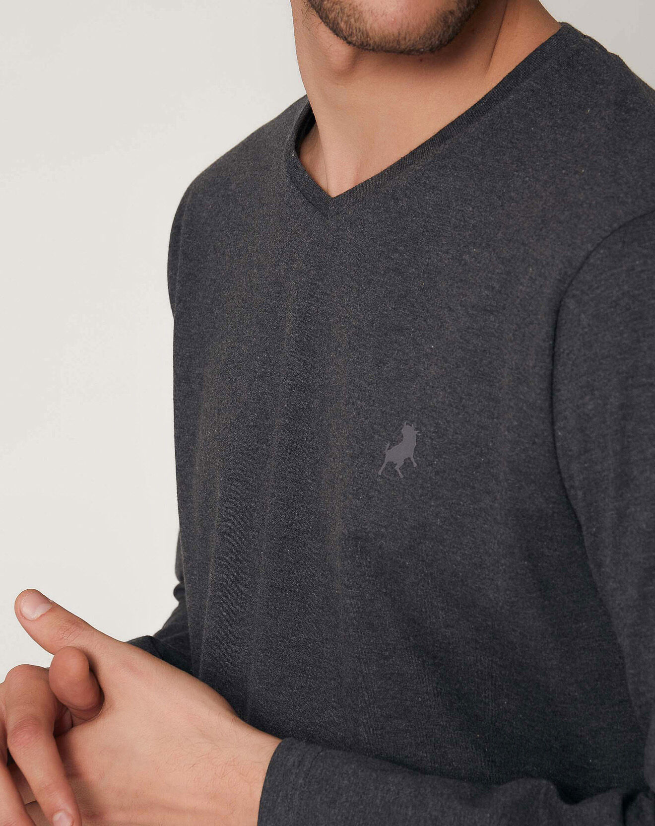Lois Haut de pyjama VIP gris/vert