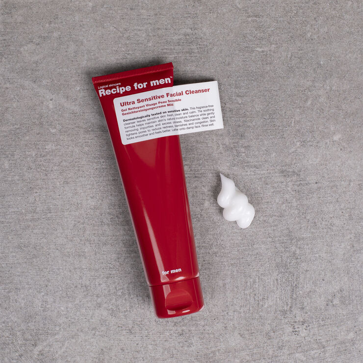 Recipe For Men Ultra Sensitive Facial Cleanser 100 ml.