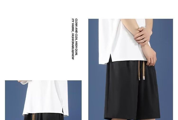 Acritus - Effen shorts met trekkoord