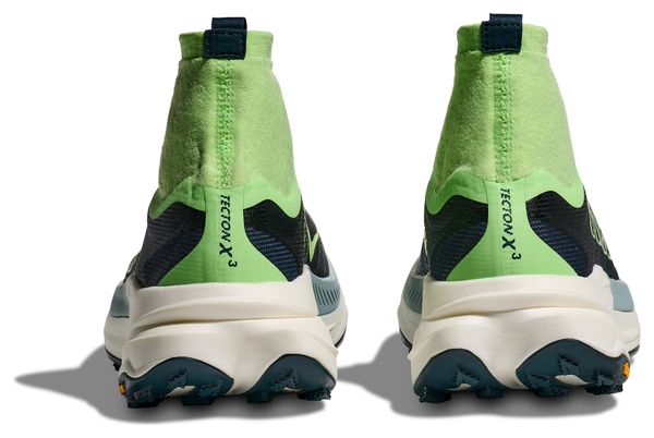 Chaussures Trail Hoka Tecton X 3 Vert/Bleu Homme