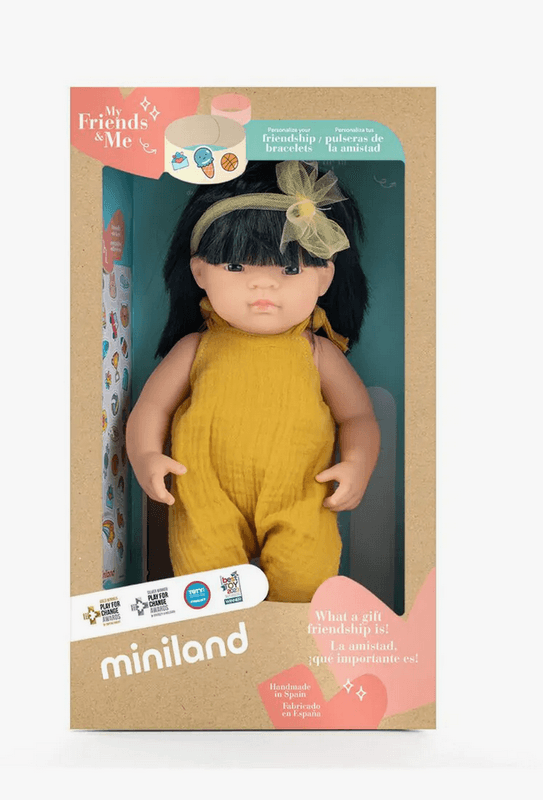Miniland Dukke Asiatisk, 38 cm. - My Friends & Me