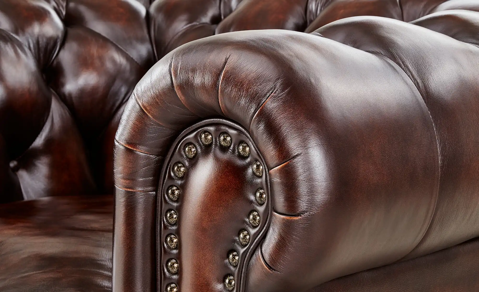 uno Sessel im Vintage-Look Chesterfield