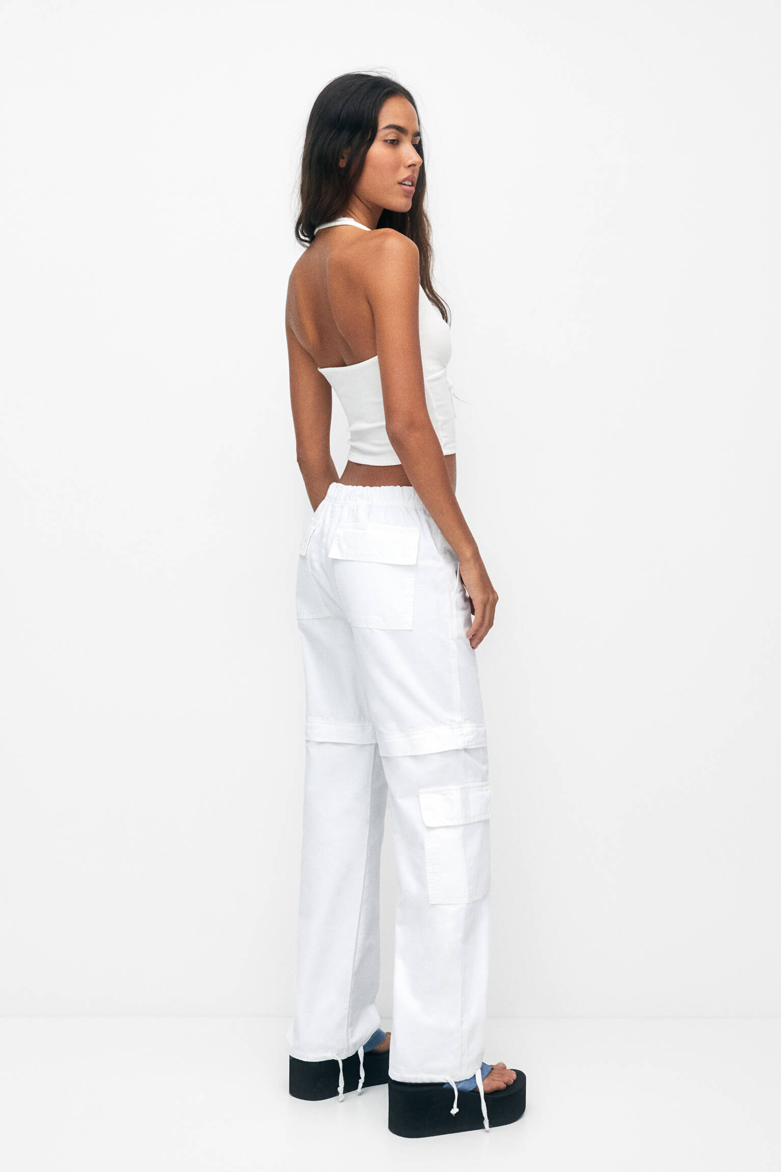 CALÇA CARGO REMOVÍVEL - BRANCO QUEBRADO